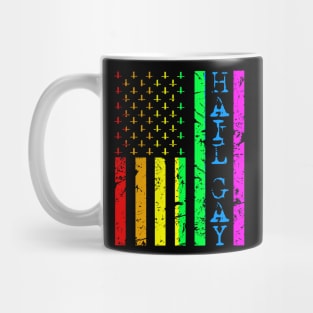 Hail Gay LGBT Satanic Flag Mug